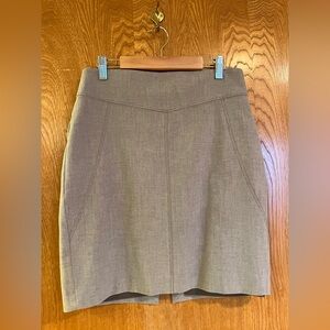 Express Taupe Midi Skirt